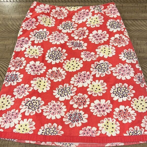 Beautiful 😻 Boden Flower 🌺 🌸 print 💯 % Cotton Skirt 🛍️ 🏝️ ✈️ - Picture 1 of 17